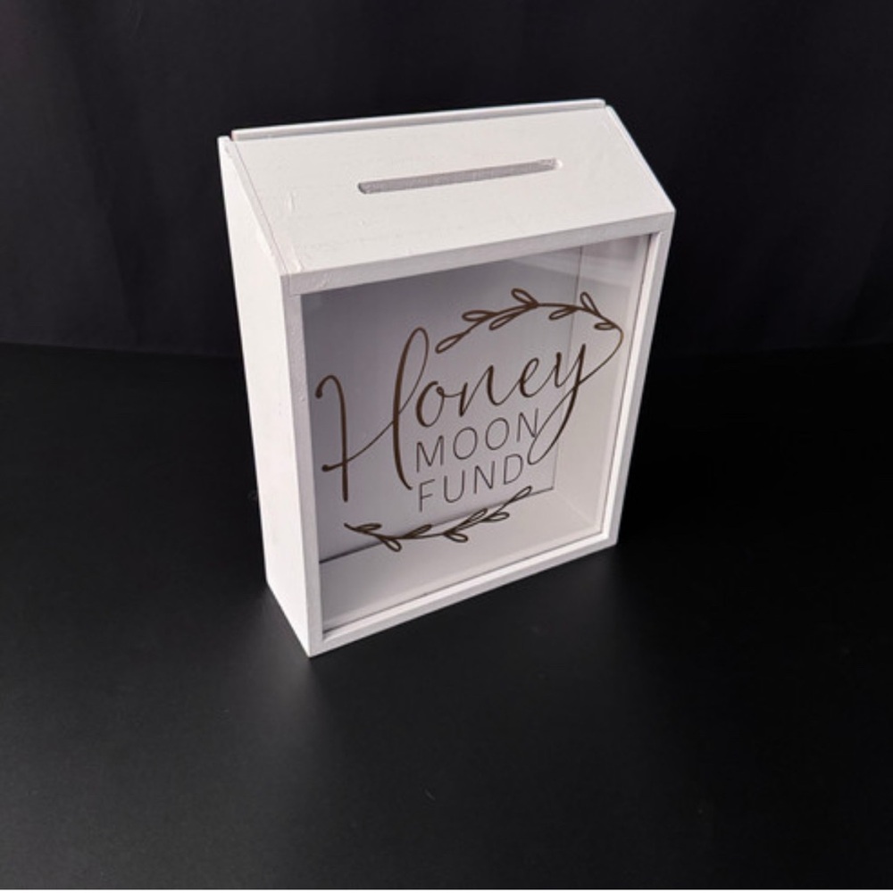 White Honeymoon Fund Box